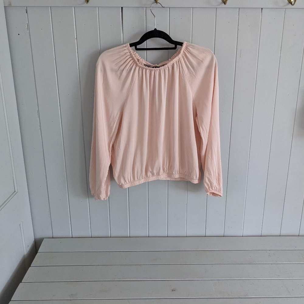 Cloth & Stone blouse, size medium, pink, used in good condition